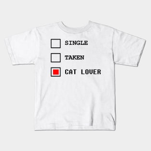 Cat lover white quote meme merch Kids T-Shirt